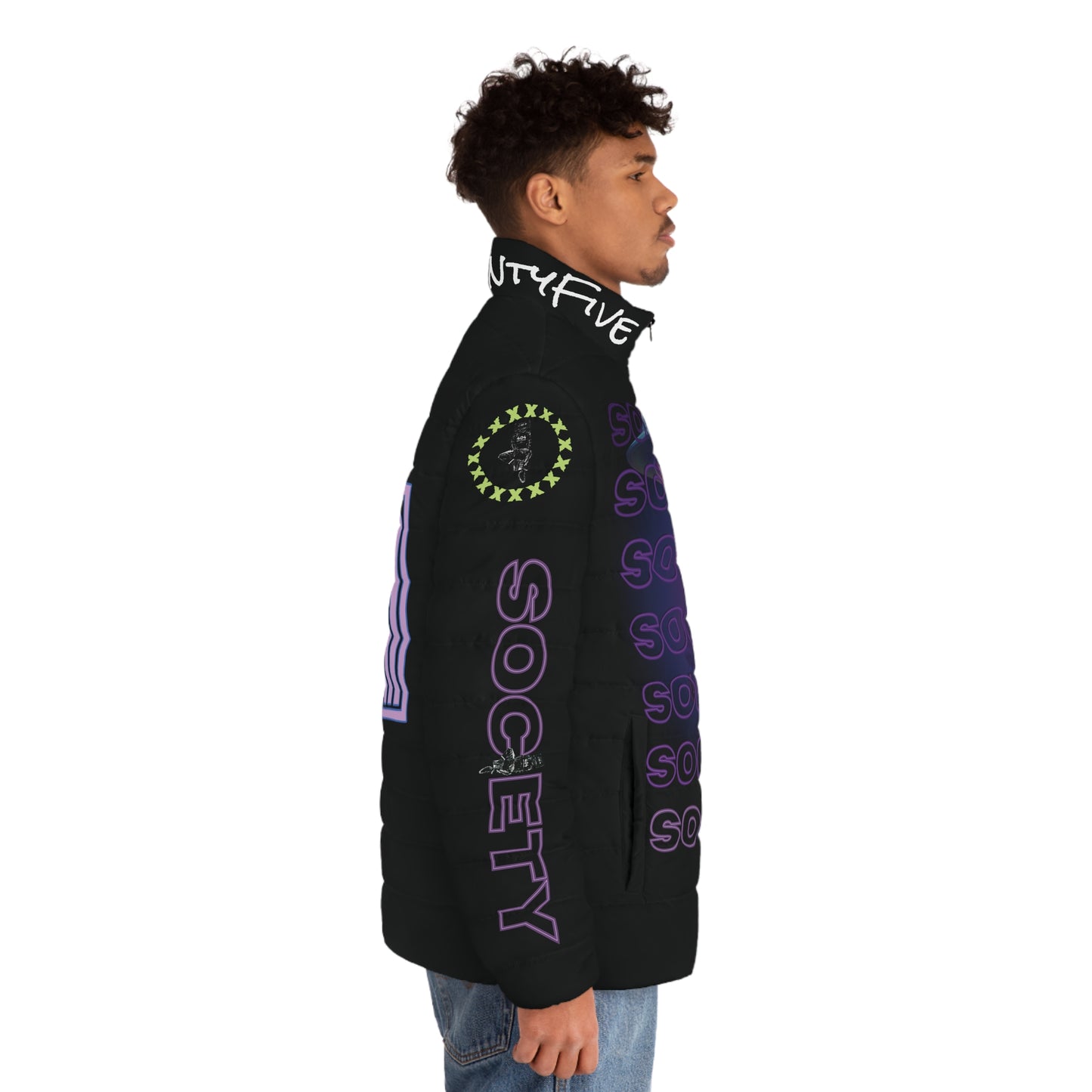 LDuceTMCoatsSTFS Print Men's Puffer Jacket - AuraSTFS Print Men'