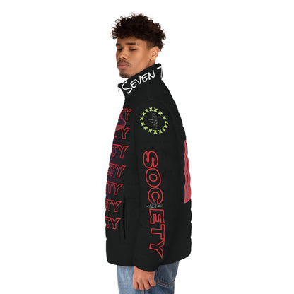 LDuceTMCoatsSTFS Print Men's Puffer Jacket - RoseSTFS Print Men'