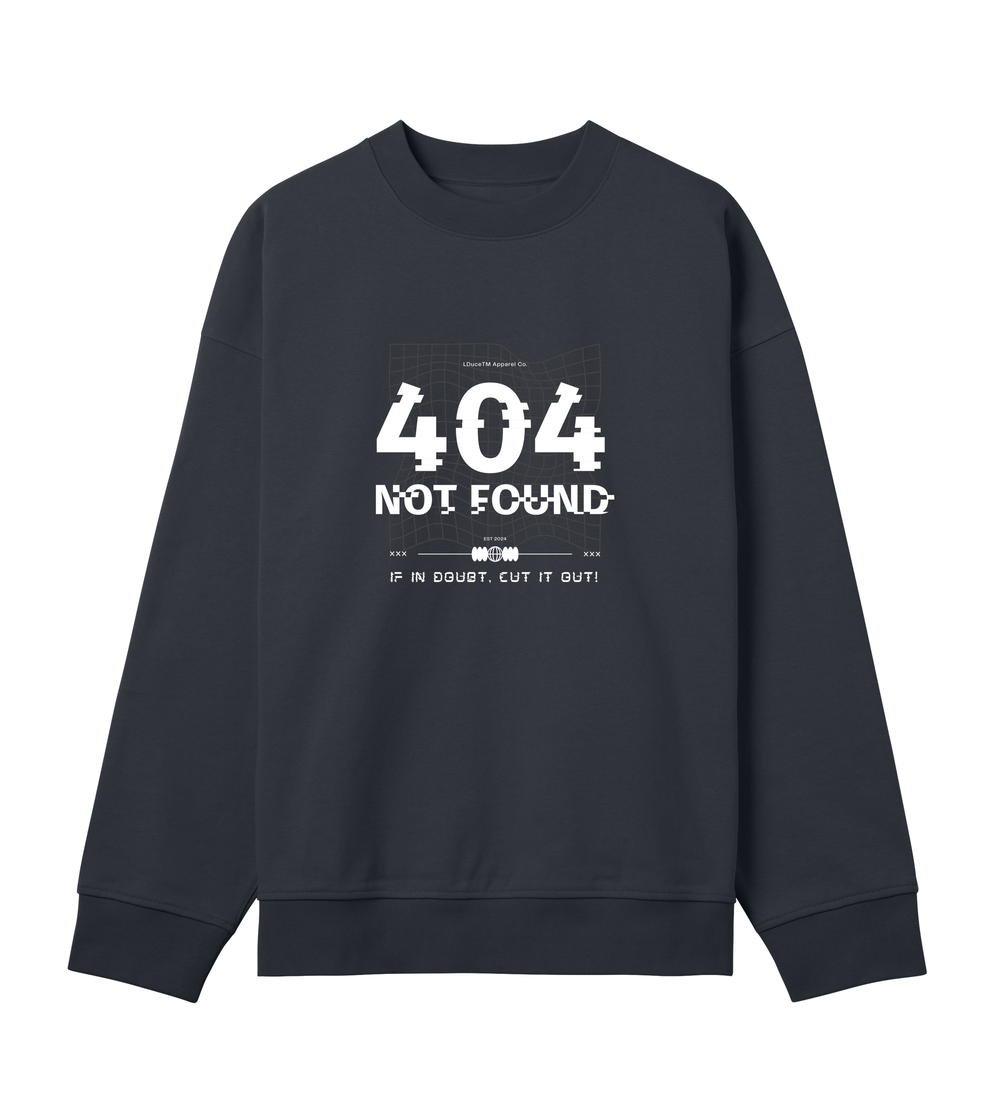 LDuceTMBoxy SweatshirtLDuceTM x STFS 404 Error Mens Boxy SweatshirtSTFS 404 Error Mens Boxy Sweatshirt