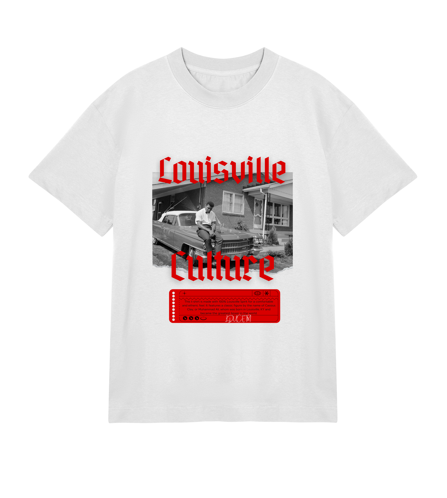 LDuceTMBoxy T-shirt'Louisville Culture' Mens Boxy Tee'Louisville Culture' Mens Boxy Tee