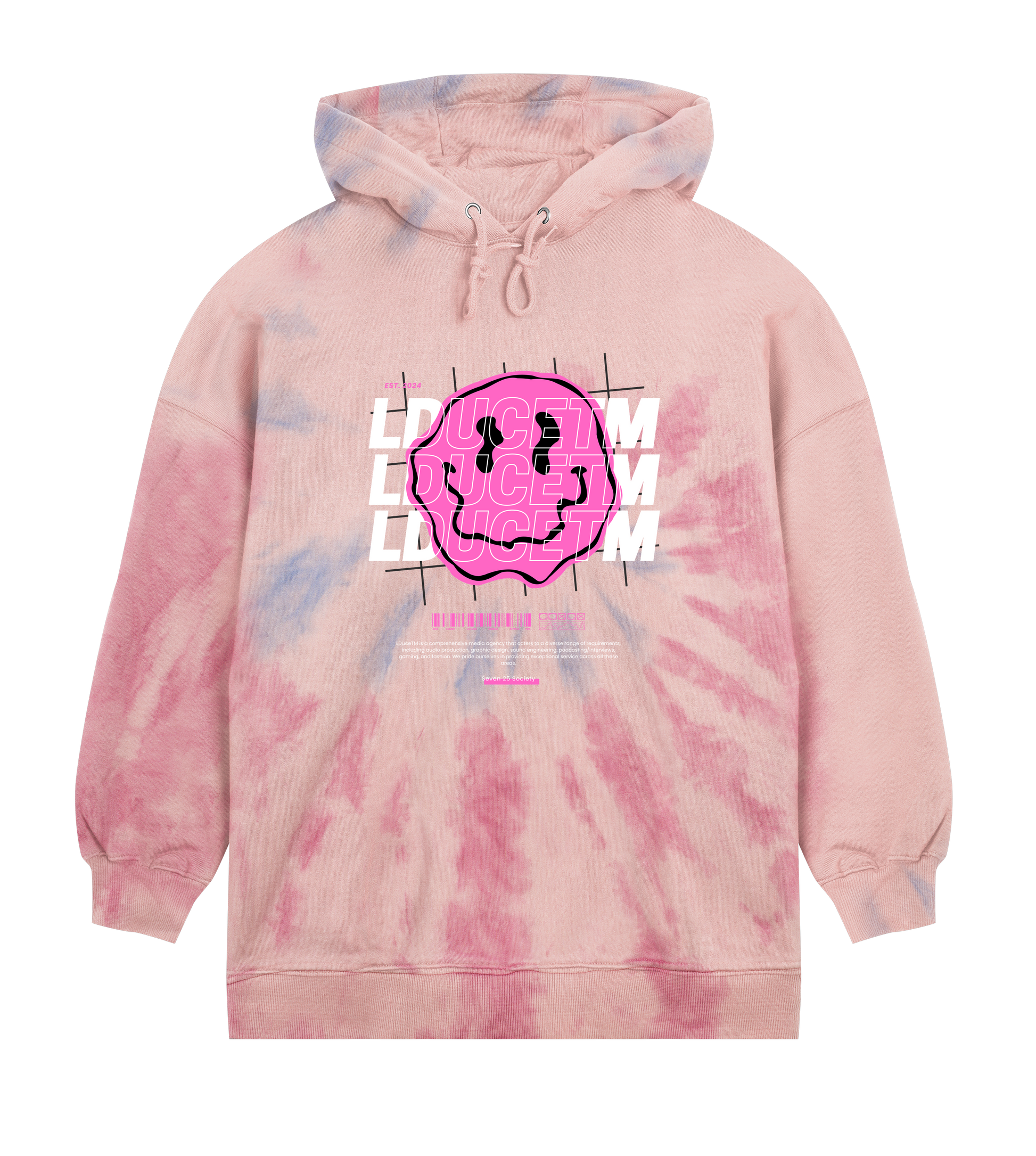 LDuceTMhoodie'Mr. Smiley' Womens Oversized HoodieSmiley' Womens Oversized Hoodie